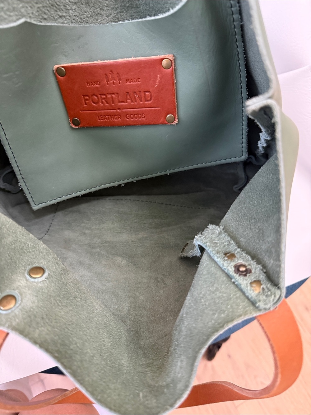 Portland Leather Medium Tote - Picture 11 of 12